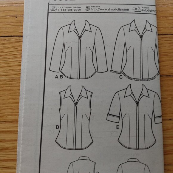 Blouse Sewing Pattern Size 8-18 Sleeveless Shirt New Look 6952 UNCUT - Picture 7 of 8